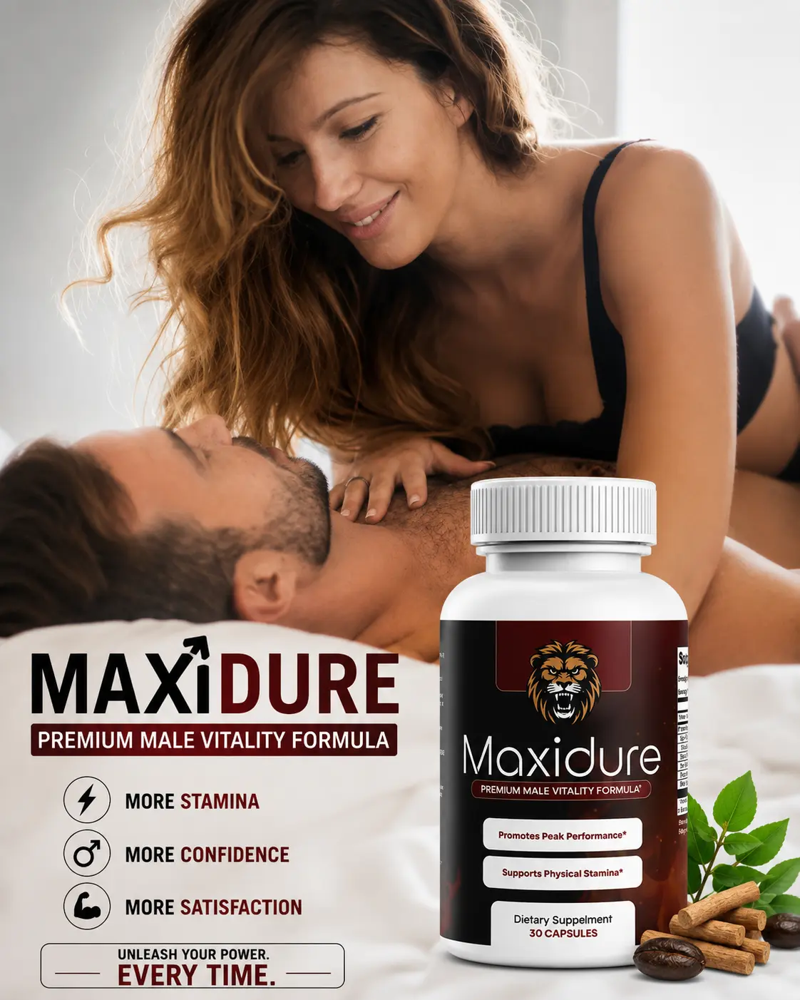 MaxiDure Advanced Men's Vitality Support Supplement
